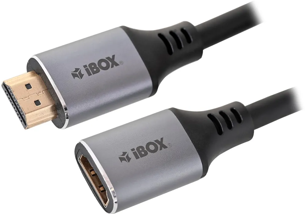 IBox ITVFMHD012 HDMI to HDMI 4K extension cable with gold plug 2 m