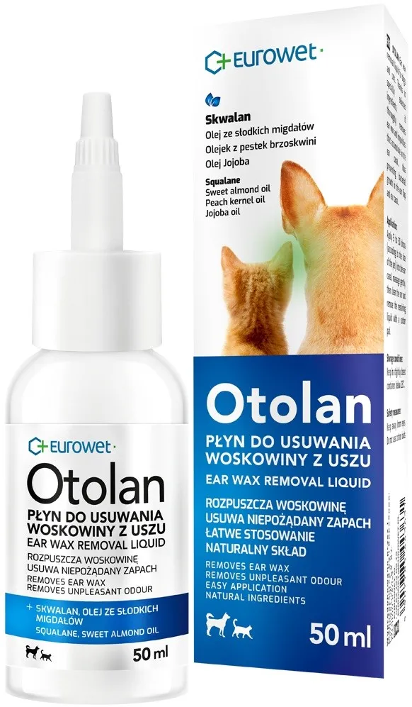 EUROWET Otolan - ear wax removal liquid for dogs and cats - 50 ml