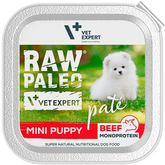 VETEXPERT Raw Paleo Pate Mini Puppy Beef - wet food for puppies - 150 g