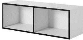 Cama open storage cabinet ROCO RO2 112/37/37 white/black