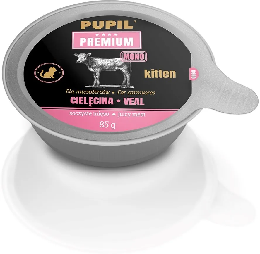 PUPIL Premium Kitten veal mono - wet cat food - 85g
