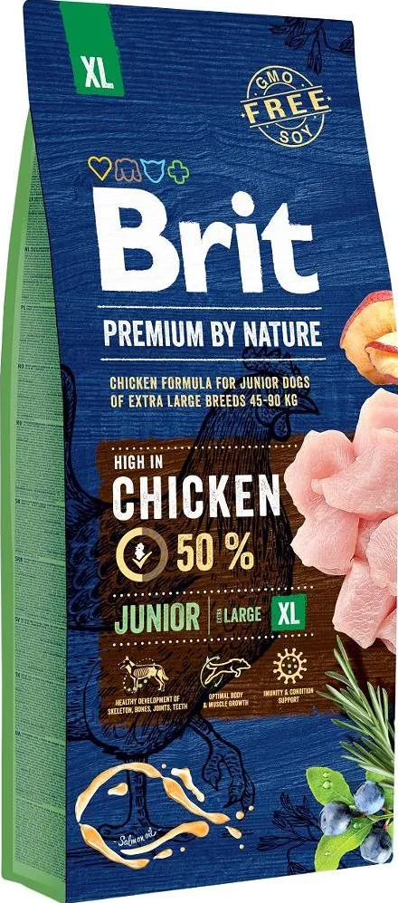 BRIT Premium by Nature Junior XL Chicken - dry dog food - 15 kg