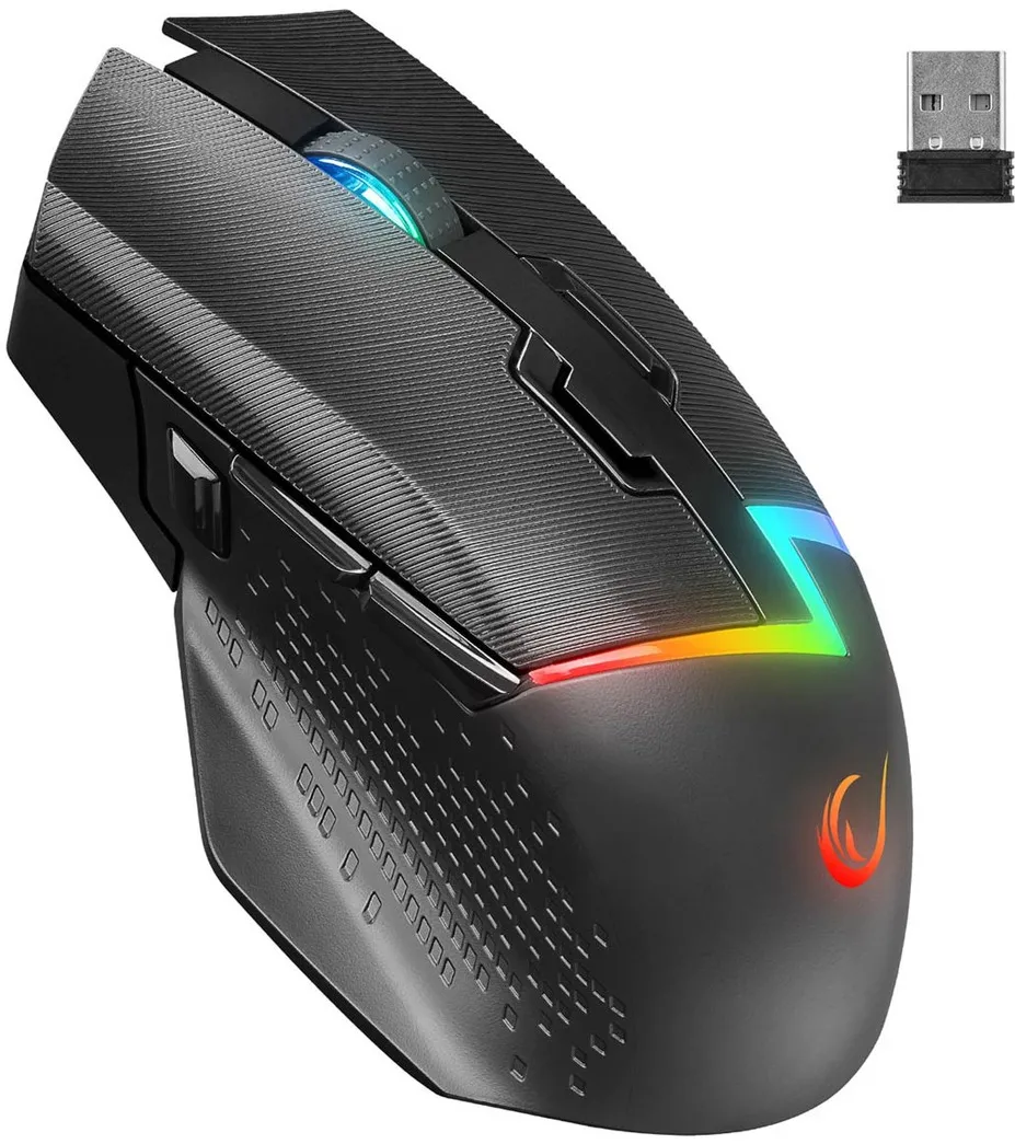 RAMPAGE DROP M3 V2 24000 DPI WIRELESS MOUSE  BLACK