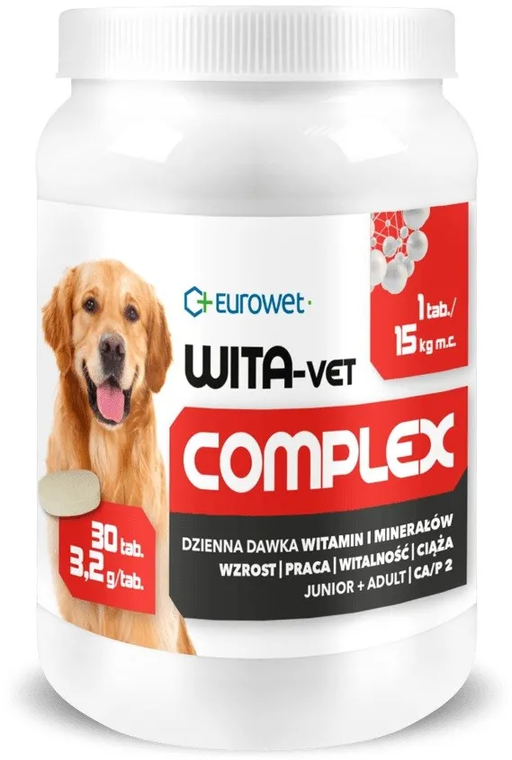 EUROWET Wita-Vet Complex 3,2g - supplements for dogs - 30 tablets