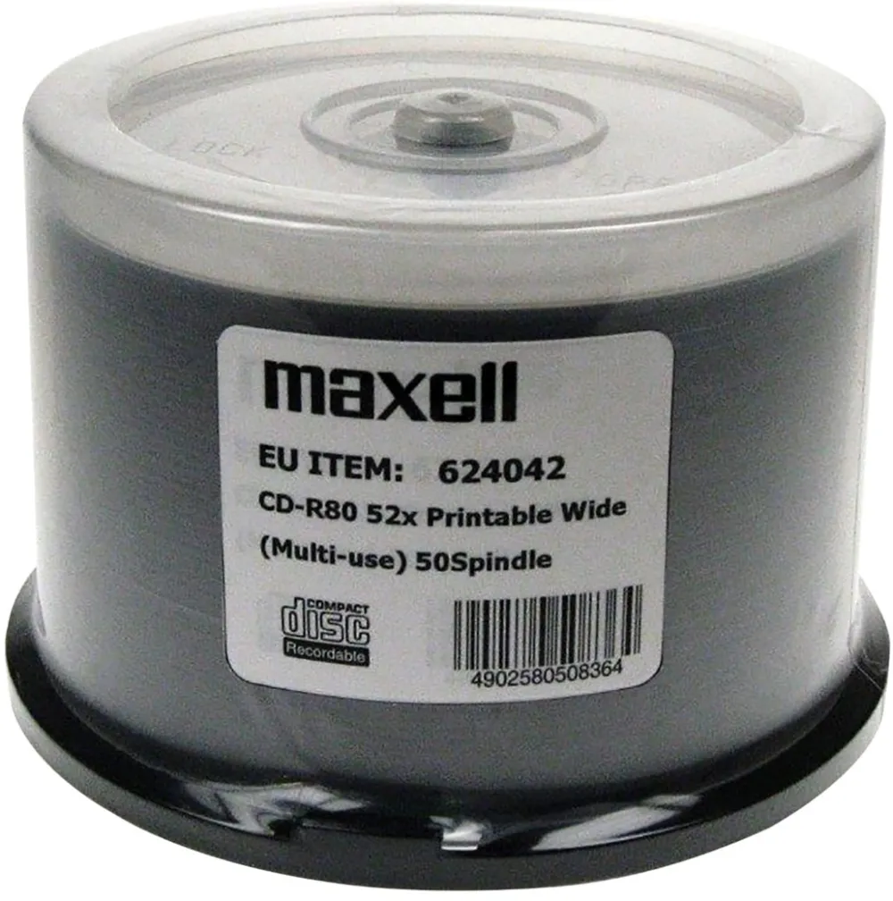 MAXELL CD-R 700MB 50 pcs. 52x80 min, spindel, CD-R for printing