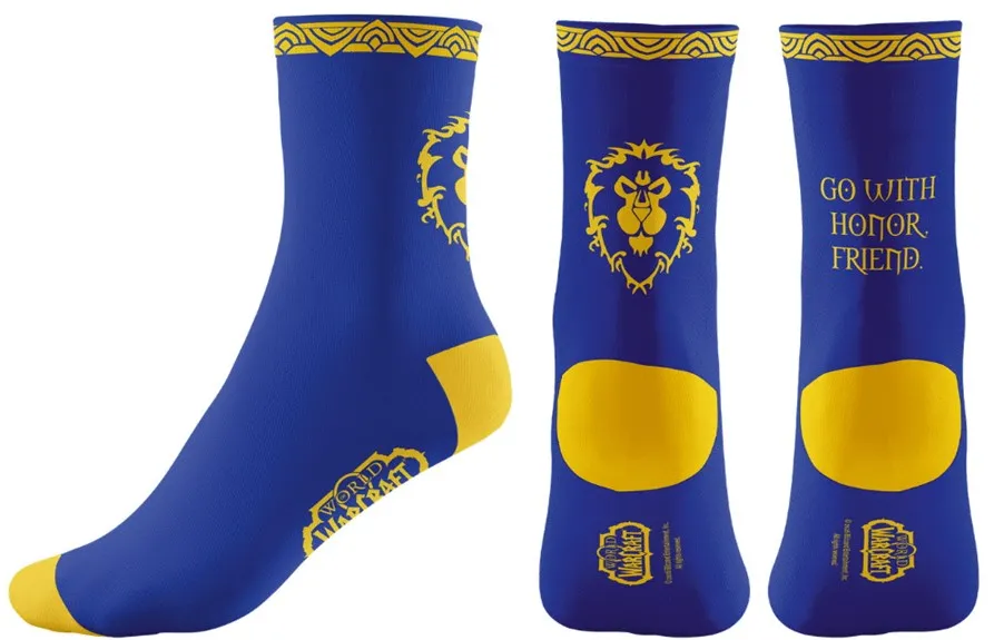 Socks Good Loot World of Warcraft - Glory To The Alliance Blue