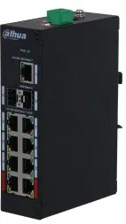 Dahua Technology PFS3211-8GT-120-V2 network switch Unmanaged Gigabit Ethernet (10/100/1000) Power over Ethernet (PoE) Desktop/Wall-Mounting Black