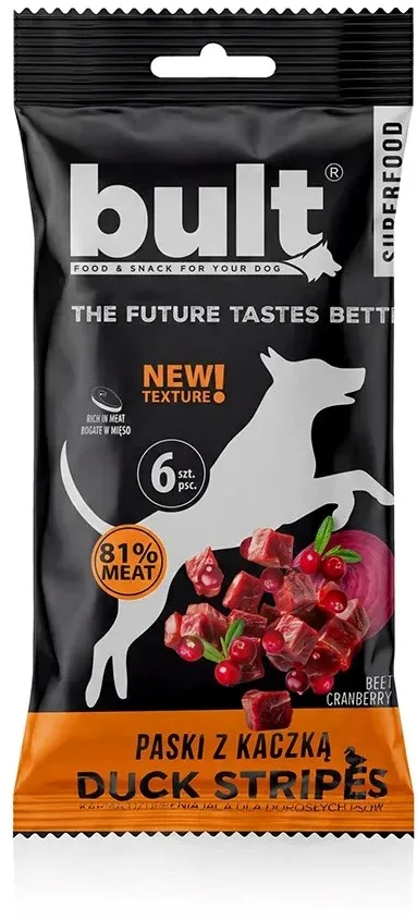 BULT Tasty Strips Superfoods duck - dog treat - 6pcs.