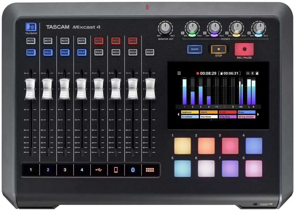 Mixer Audio TASCAM Mixcast 4 for podcast recording