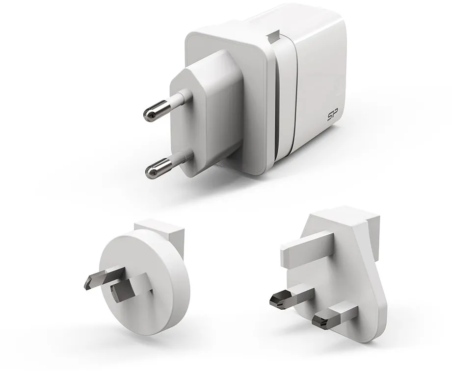 Silicon Power Boost Charger QM16 Universal White AC Fast charging Indoor