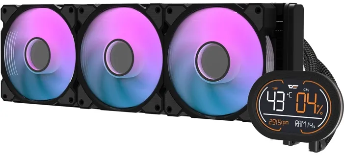 Răcitor pentru procesor Darkflash DH360D v2 (negru)