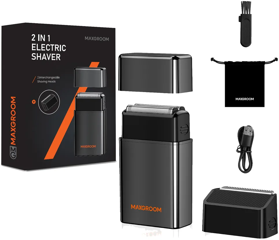 MAXGROOM ZG-F5580 2-in-1 electric shaver - black