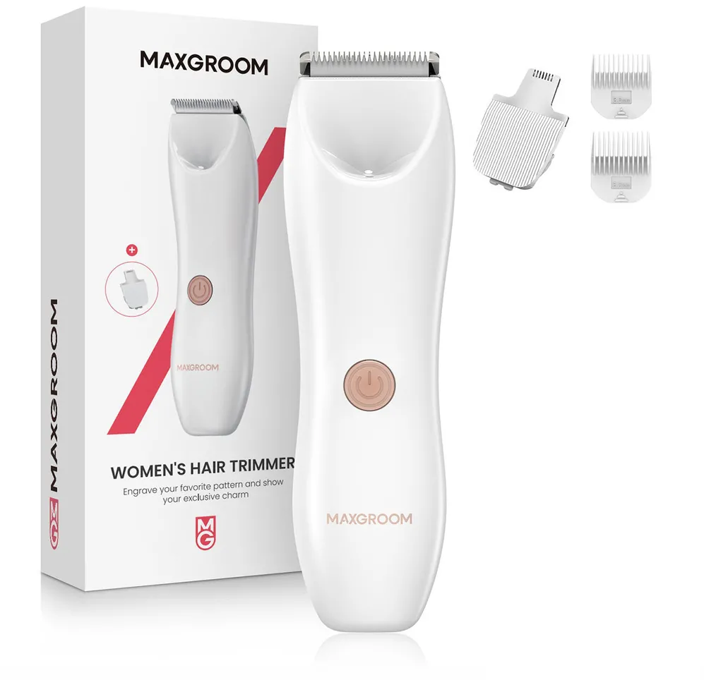 MAXGROOM RFCD-9082 2-in-1 Women's Body and Face Trimmer - White