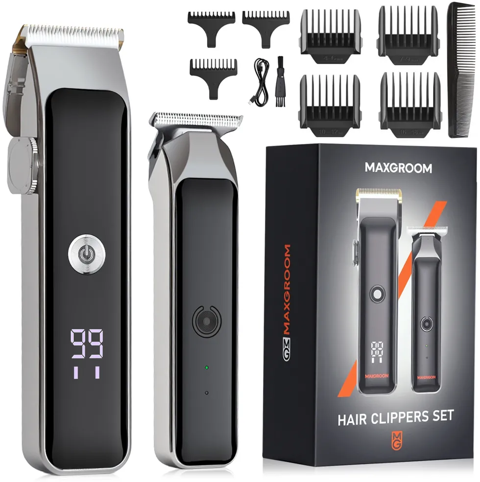 MAXGROOM ZC-F608 Hair Clipper with Trimmer - Black