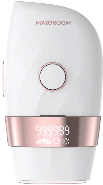 MAXGROOM JD-TM003 IPL epilator for hair removal - white and pink