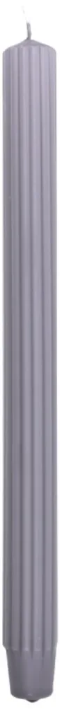 Lumanari cu dungi, pentru cina, 25 x 300mm, 4 buc/set, DONAU Home - gri