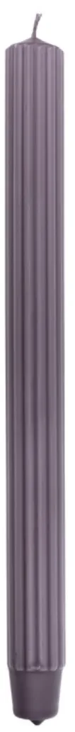 Lumanari cu dungi, pentru cina, 25 x 300mm, 4 buc/set, DONAU Home - blackberry