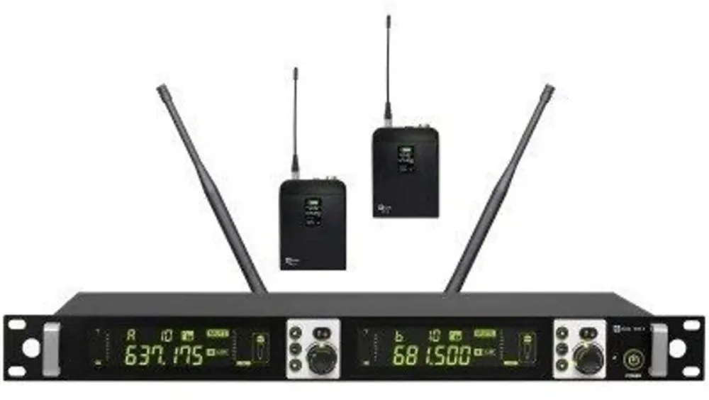 Set microfon wireless Avtek WM 2B SET cu 2 transmitatoare bodypack