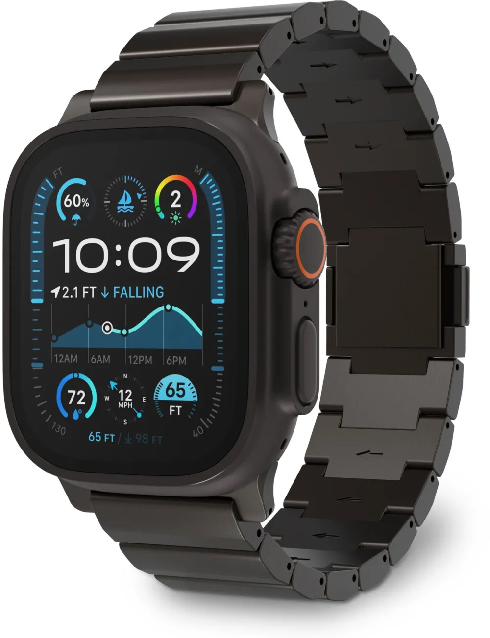 Curea din titan Decoded pentru Apple Watch Ultra 1 si 2 negru