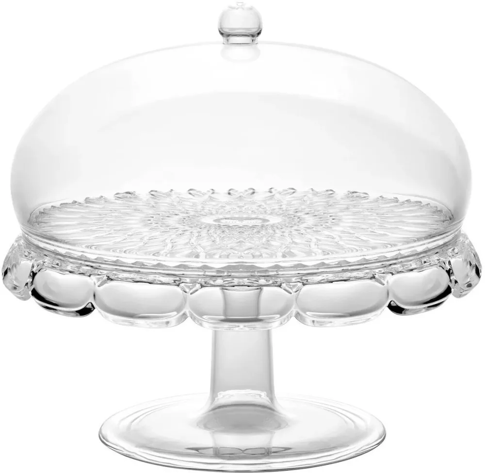 Suport tort cu capac Guzzini VANITY mic transparent