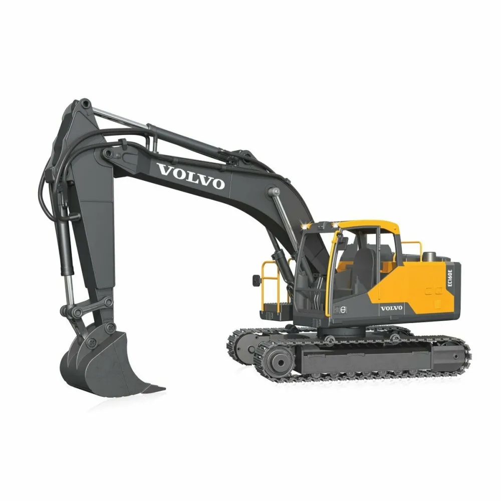 Excavator RC Jamara Volvo EC160E 1:16 2,4 GHz gri/galben 14+