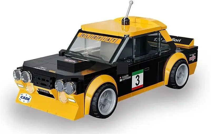 Masinuta din piese de constructie Jamara CaDA Fiat Abarth 131 1:24 negru