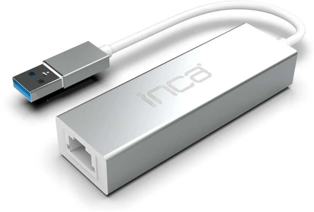 Adaptor retea cian technology INCA IUSB-03TX USB si USB-C la Ethernet 1000 Mbit/s