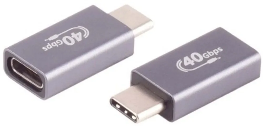Adaptor USB-C shiverpeaks BS13-60004 USB-C mama USB 4.0 metal