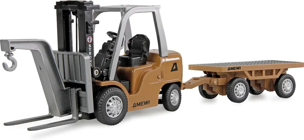 Stivuitor mini RC AMEWI cu remorca, 8 canale, 1:64 RTR 6+