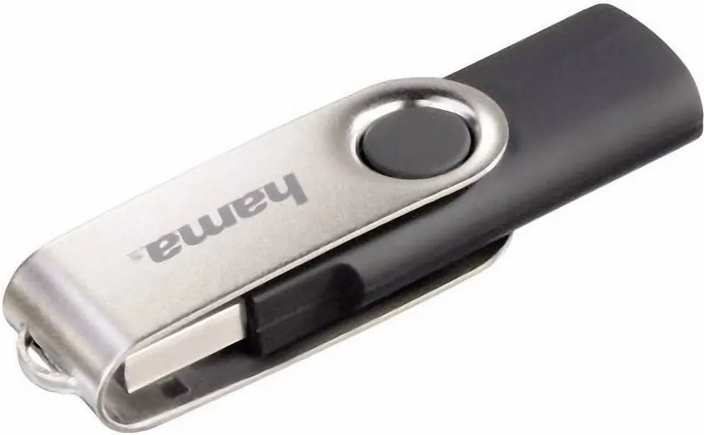 Memorie USB HAMA Rotate 64 GB negru argintiu