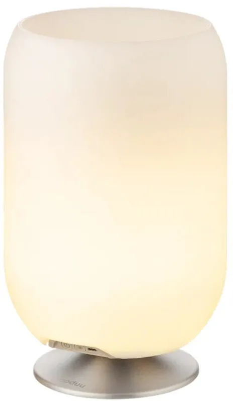 Lampa LED cu difuzor si ventilator Kooduu Atmos argintiu
