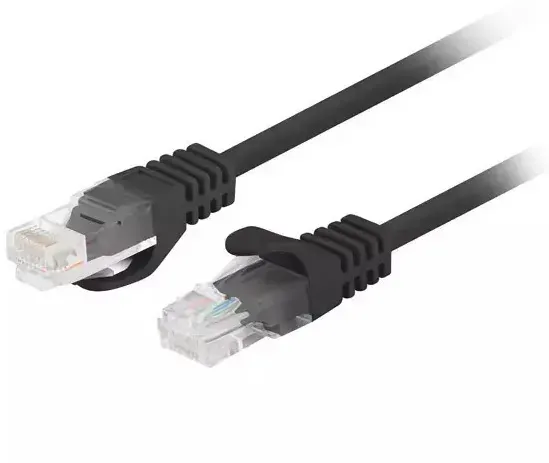 Set 10 cabluri retea patchcord LANBERG PCU6-20CC-0300-BK Cat6 UTP 3 m negru