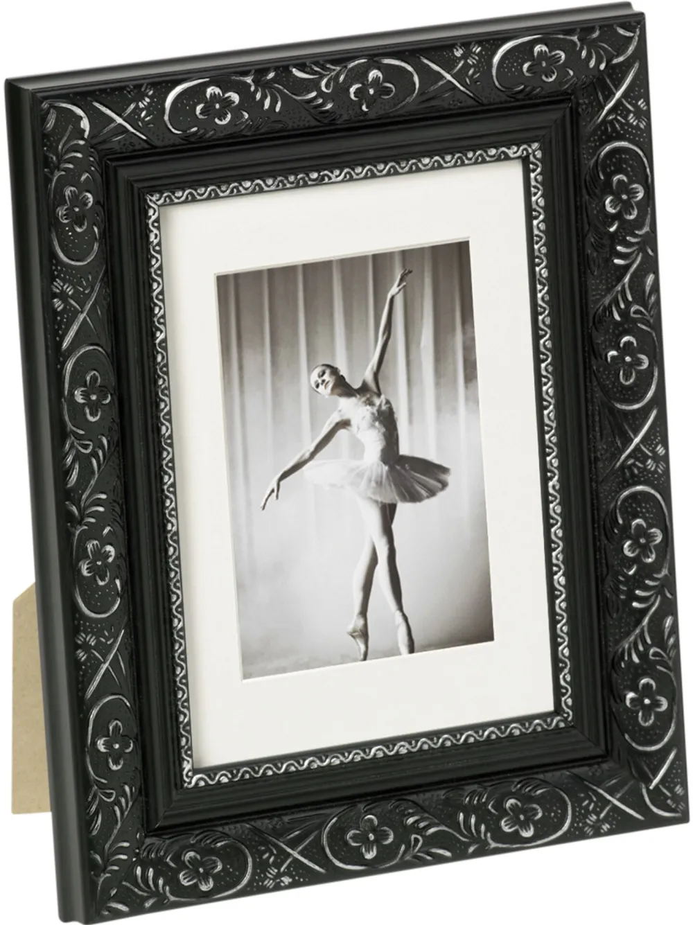 Rama foto Walther Barock CR030B lemn 20x30 cm negru/argintiu