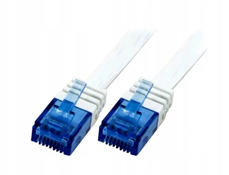 Cablu patch plat Logilink CF2031U Cat6 U/UTP RJ45 1 m alb