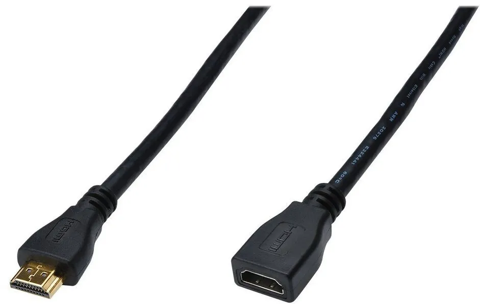 Cablu HDMI prelungitor Digitus AK-330201-050-S 5 m negru