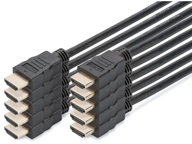 Set 10 cabluri HDMI Digitus AK-990920-020-S cu Ethernet 4K UHD 2 m
