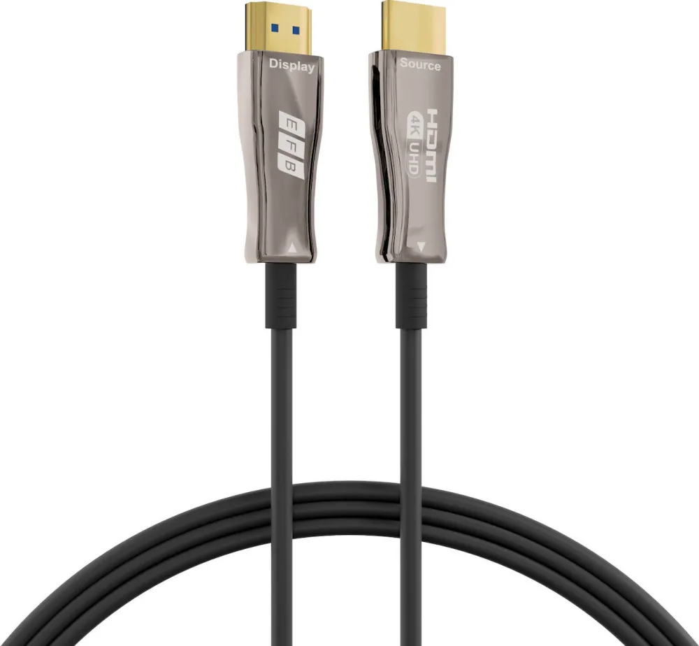Cablu HDMI optic activ AOC EFB HDMI-20-00010 4K60Hz negru 50 m