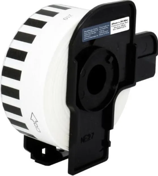 Rola etichete MediaRange compatibil DK-22210 29 mm 30,48 m negru pe alb