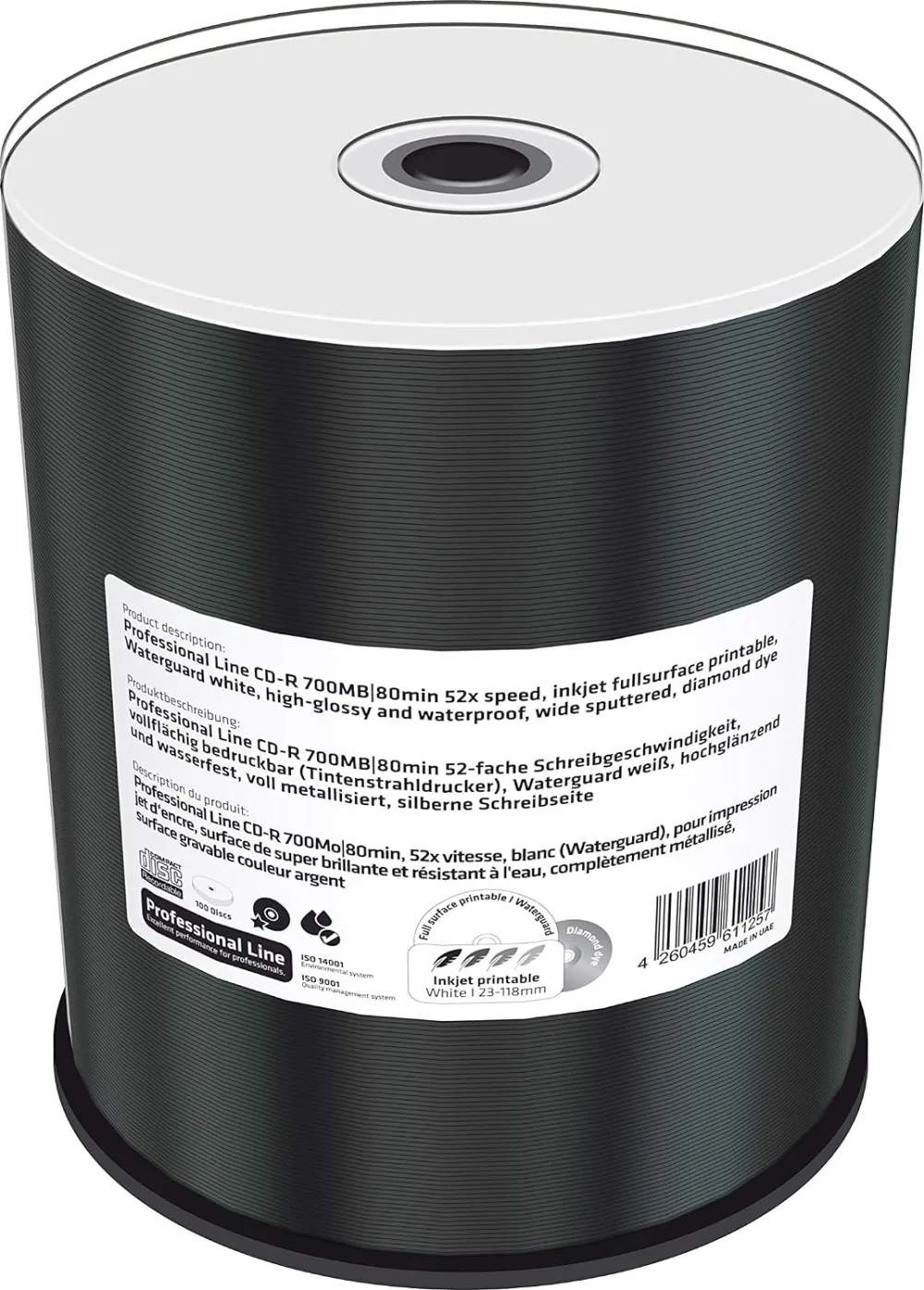 CD-R MediaRange Waterguard MRPL514 700 MB alb imprimabil rezistent la apa 100 buc