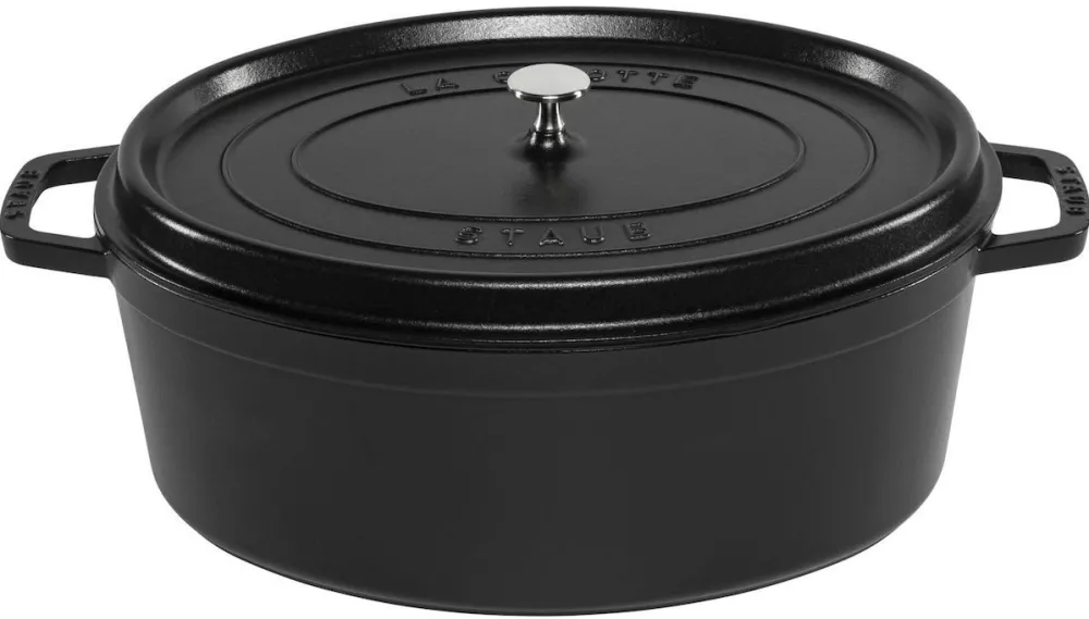 Oala ovala din fonta Staub La Cocotte 41 cm negru