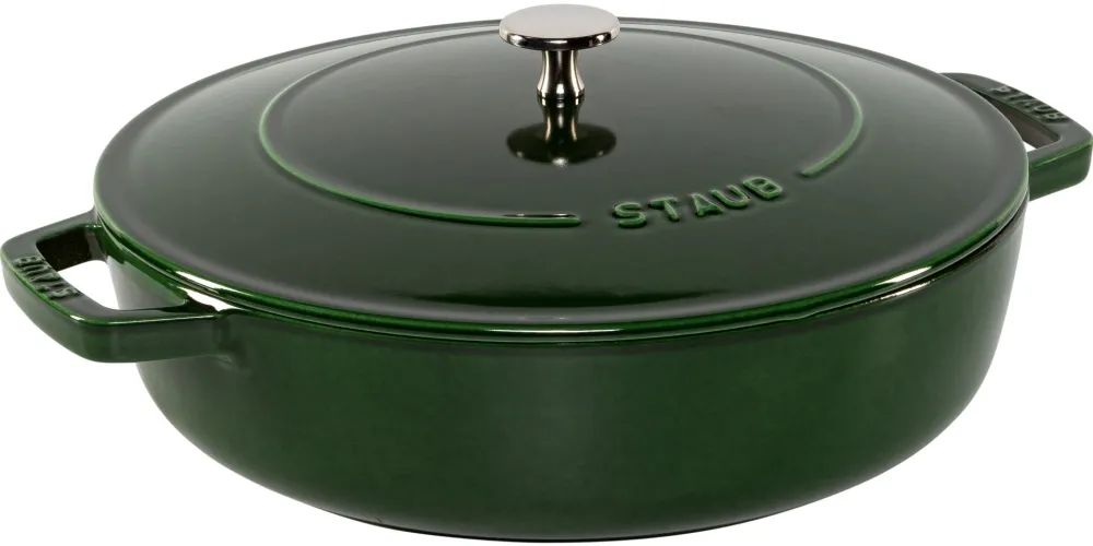 Cratita Staub Braiser Chistera 28 cm verde Basil
