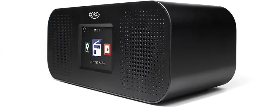 Ceas desteptator cu radio Xoro SAT100375 Bluetooth afisaj color