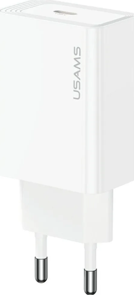 Incarcator retea USAMS T69 USB-C 20W alb