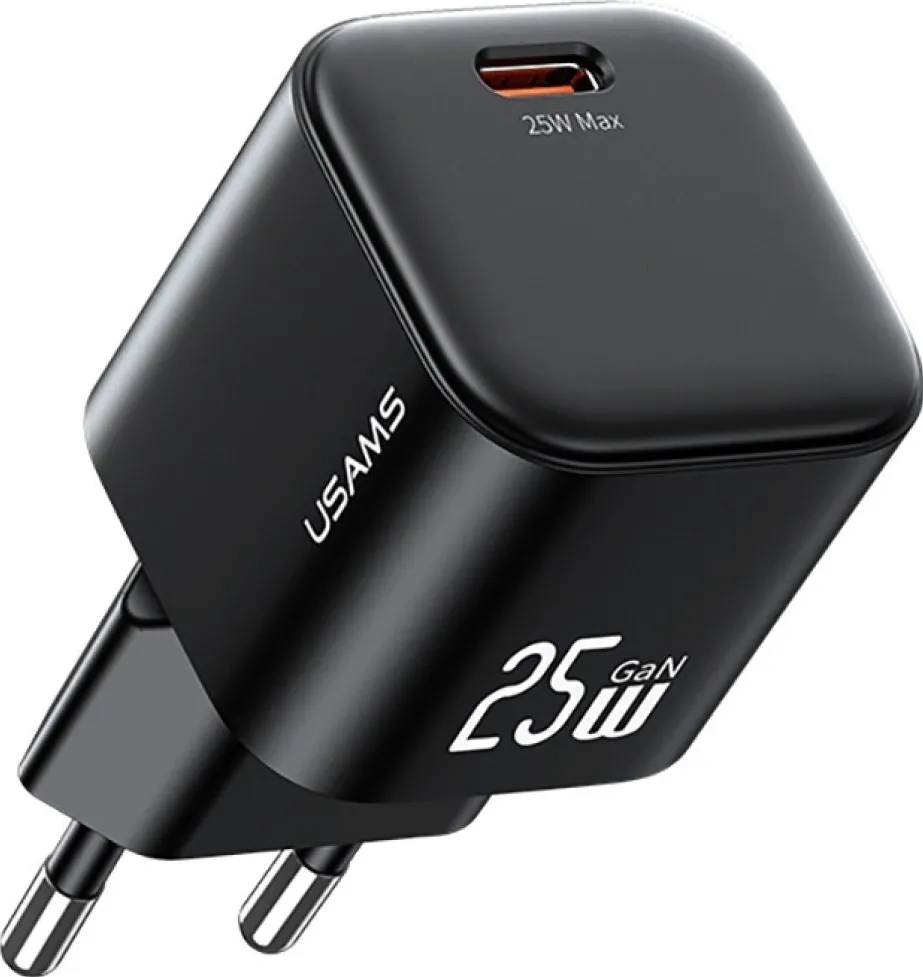 Incarcator retea USAMS GaN 25W USB-C negru