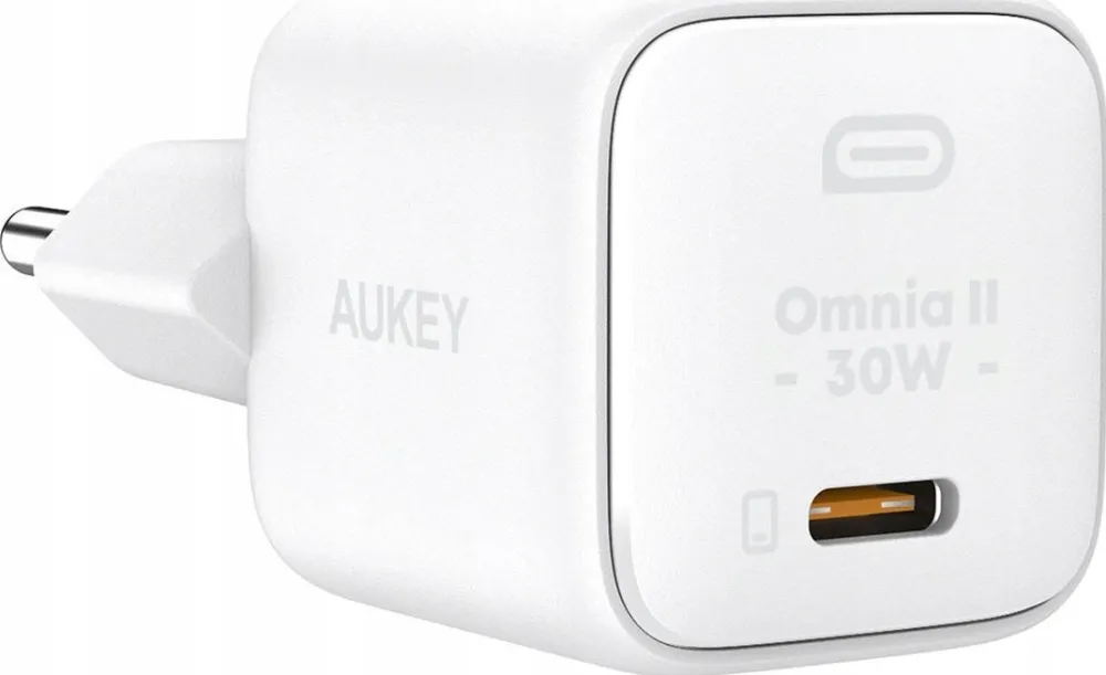Incarcator retea Aukey Omnia II Mini PA-B1L USB-C 30W alb