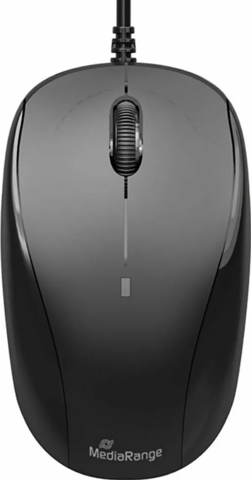 Mouse cu fir MediaRange MROS213 USB 3 butoane negru