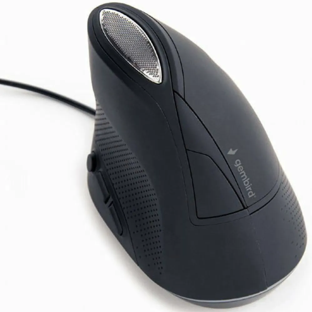 Mouse ergonomic cu fir Gembird MUS-ERGO-03 6 butoane gri