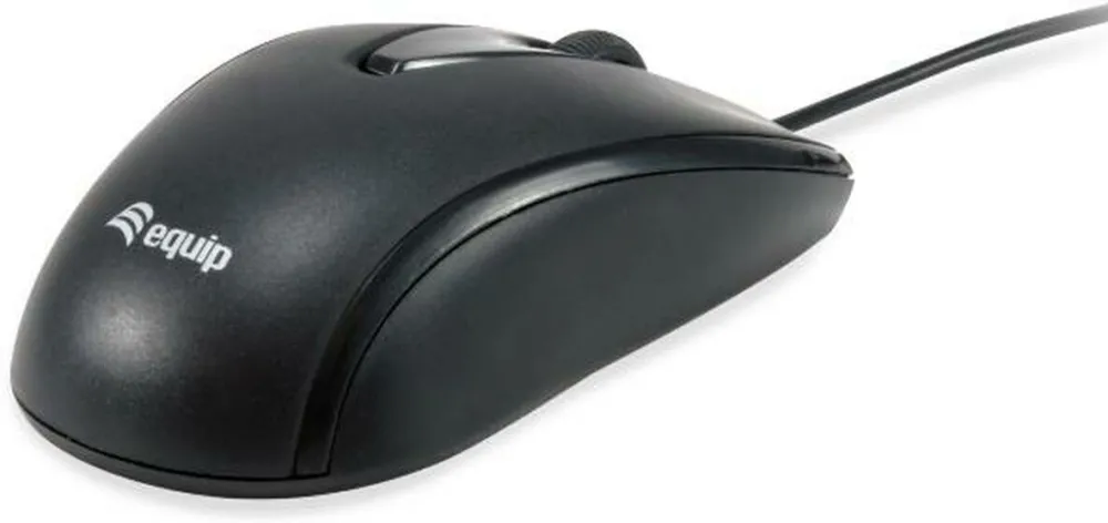 Mouse compact cu fir EQUIP 245116 USB-C cablu 1,5 m negru