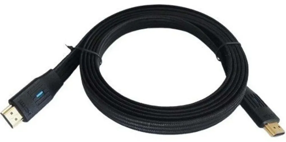HDMI Cable v 2.1 flat black 3m