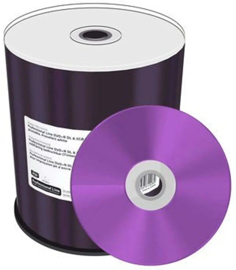 DVD+R MediaRange MRPL607-C 8.5 GB 8x imprimabil alb set 100 buc cakebox